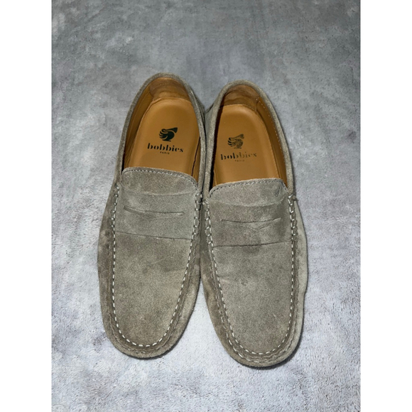 Men's Bobbies PARIS Ash Green Suede Loafers & Slip-Ons EU 42 - Picture 3 of 8